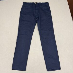 Banana Republic Pants Mens 34x34 Navy Blue Slim Fit Chino Business Casual Twill